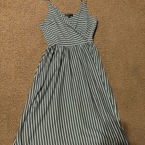 Striped Sleeveless Maxi Dress